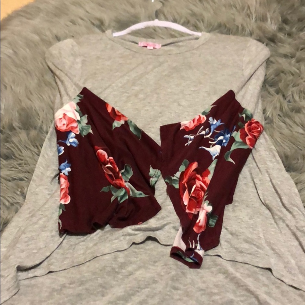Pink lily top
